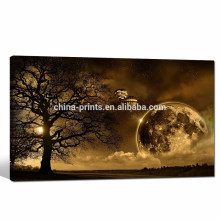 Sunset Landscape Pictures Giclee Print/canvas Art Dusk Under the Tree/winter Scenery Posters